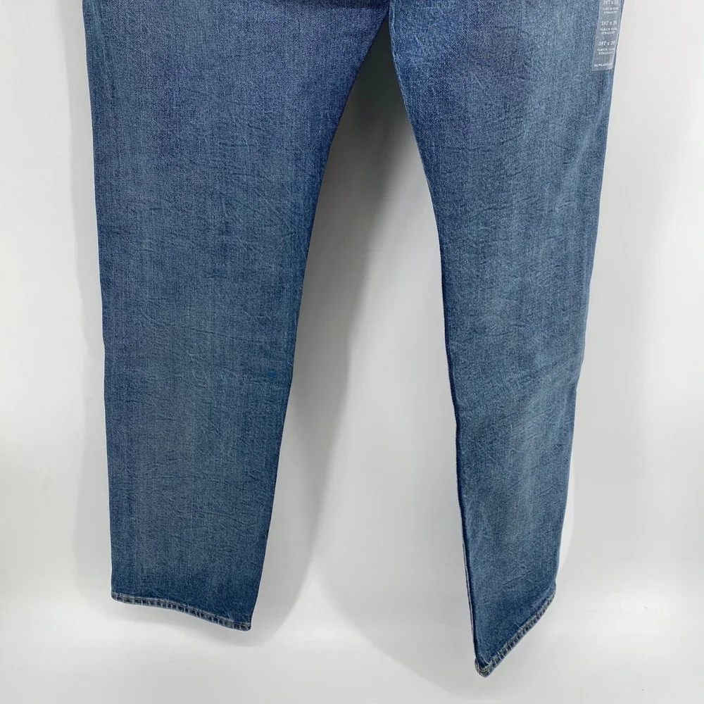 Polo Ralph Lauren Varick Slim Straight Jeans‎ Mens 38T x 36 Blue Tall Stretch